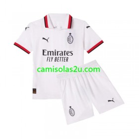 Camisolas de futebol AC Milan Criança Equipamento Alternativa 2024/25 Manga Curta
